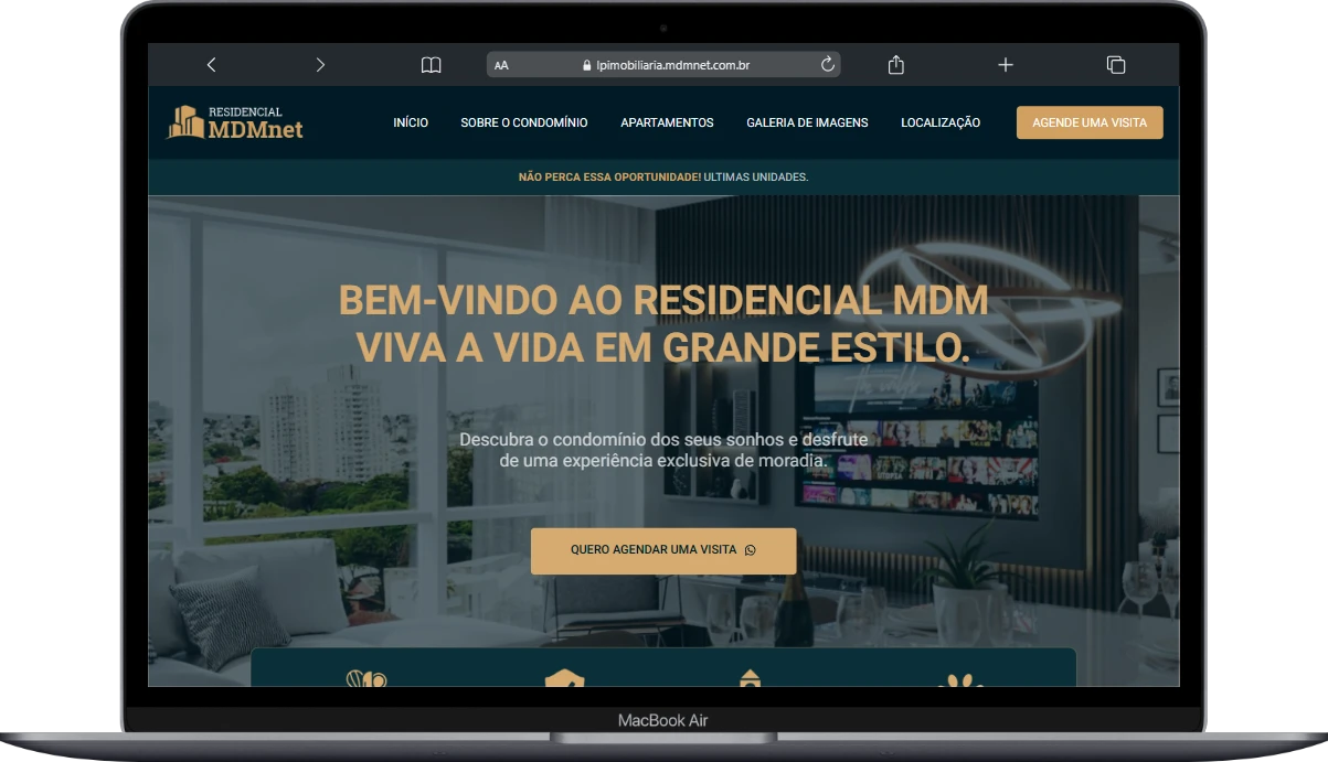 Projeto imobiliário desenvolvido pela MDMnet